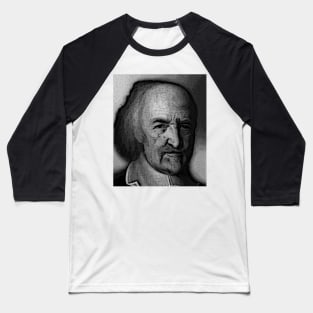 Thomas Hobbes Black and white Portrait | Thomas Hobbes Artwork 2 Baseball T-Shirt